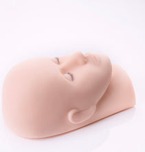 Load image into Gallery viewer, Mannequin Head with Realistic Lashes - Light straight lashes