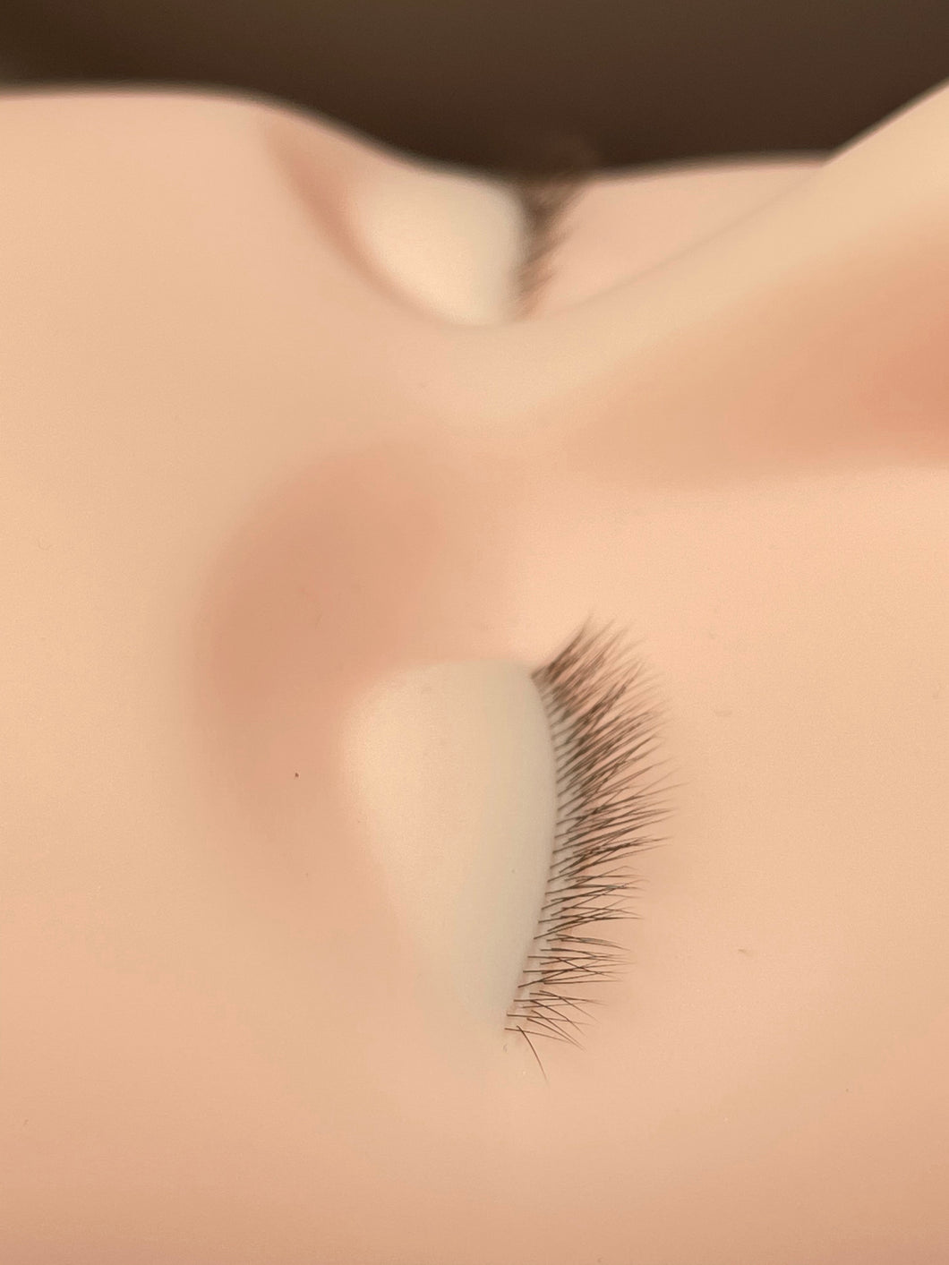 Mannequin Head with Realistic Lashes - Light straight lashes