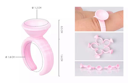 Disposable Ring Small for Pigment/Lash Adhesive 50 pack