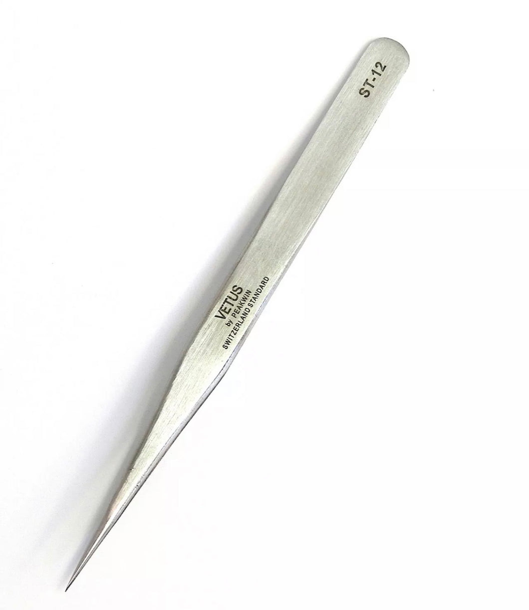 Tweezers VETUS Straight Stainless Steel