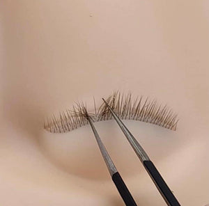 Mannequin Head with Realistic Lashes - Light straight lashes