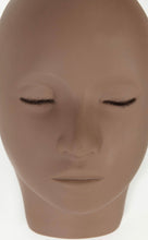 Load image into Gallery viewer, Mannequin Head with Realistic Lashes - Dark curly lash