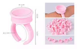 Disposable Ring Large for Pigment/Lash Adhesive 50 pack